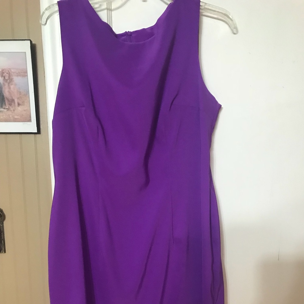 Purple knee length dress